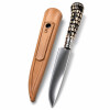 Cuchillo Artesanal Acero de Carbono Mango Simil Tatú y Vaina de Cuero N°5 Cuchillo Artesanal Acero de Carbono Mango Simil Tatú y Vaina de Cuero N°5