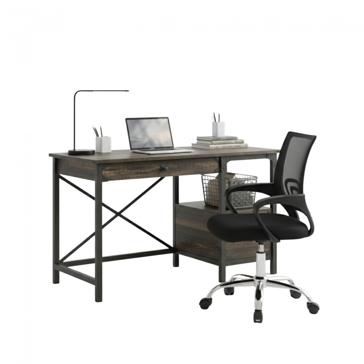 Combo Escritorio + Silla de Oficina - Steel River 