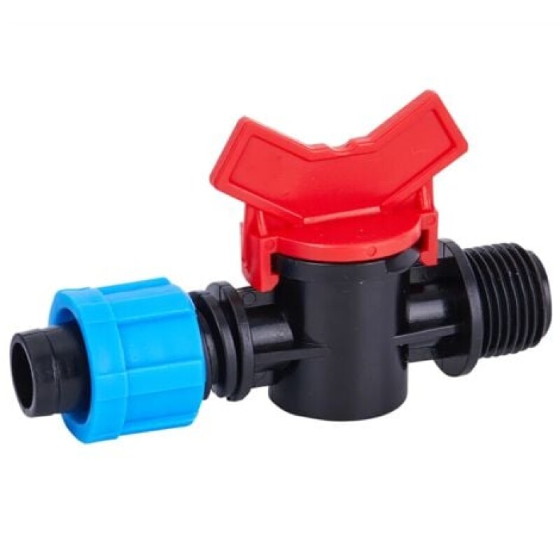 Llave de paso 17 x 1/2 mm para cinta de riego Llave de paso 17 x 1/2 mm para cinta de riego