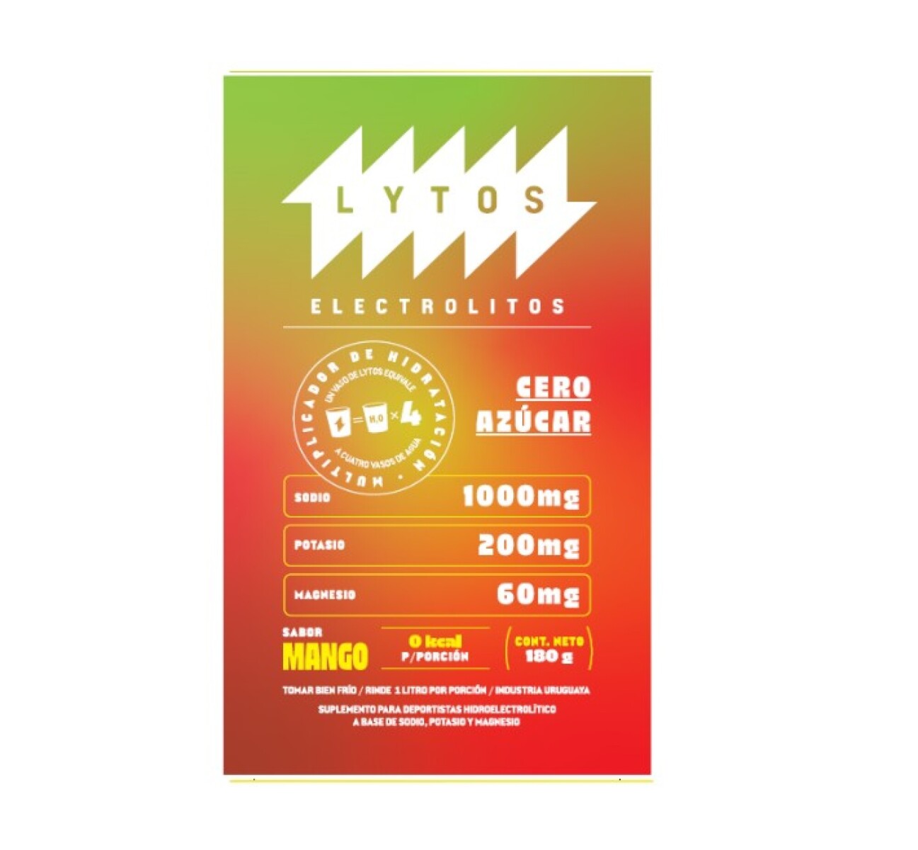 LYTOS ELECTROLITOS SOBRE MANGO 1 U 