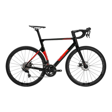 Java - Bicicleta de Ruta Vesuvio - 700C. 20 Velocidades, Talle 57. Color Negro / Rojo. 001
