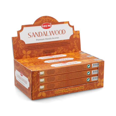 INCIENSO HEM PREMIUM 15 GR X12 Sándalo