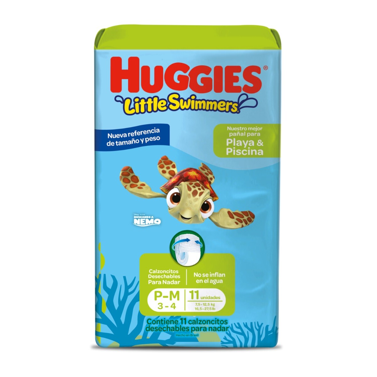 Pañales Huggies Little Swimmers Talle M 11 Uds. 