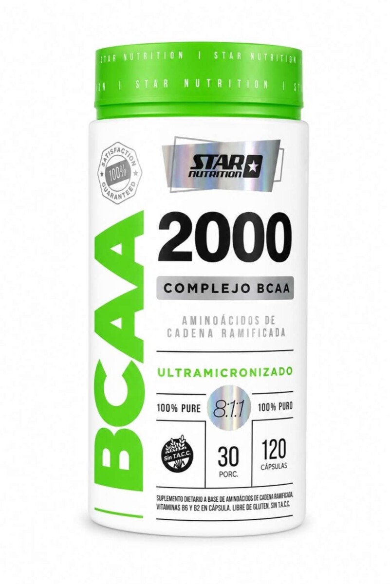 BCAA 2000 Star Nutrition - 120 Comprimidos 