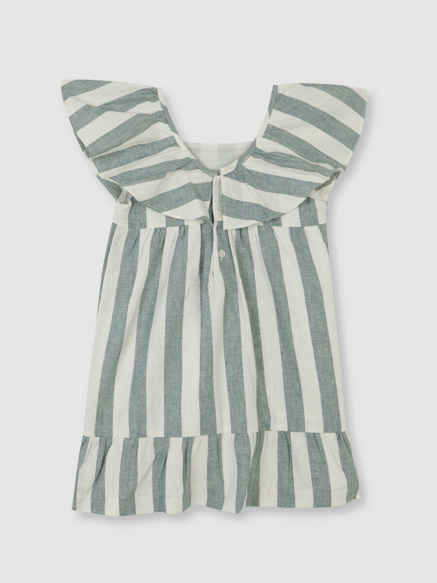 Vestido Rayas Piedra
