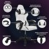 Silla Gamer Ergonomica Escritorio Reclinable Soporta 200kg Blanco con Negro Silla Gamer Ergonomica Escritorio Reclinable Soporta 200kg Blanco con Negro