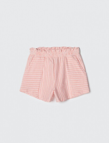 SHORT INFANTIL CON ESTAMPADO ROJO