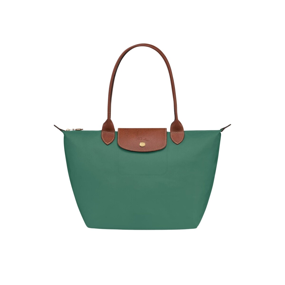 Longchamp -Cartera Longchamp plegable de nylon con cierre y asa larga, Le pliage M 