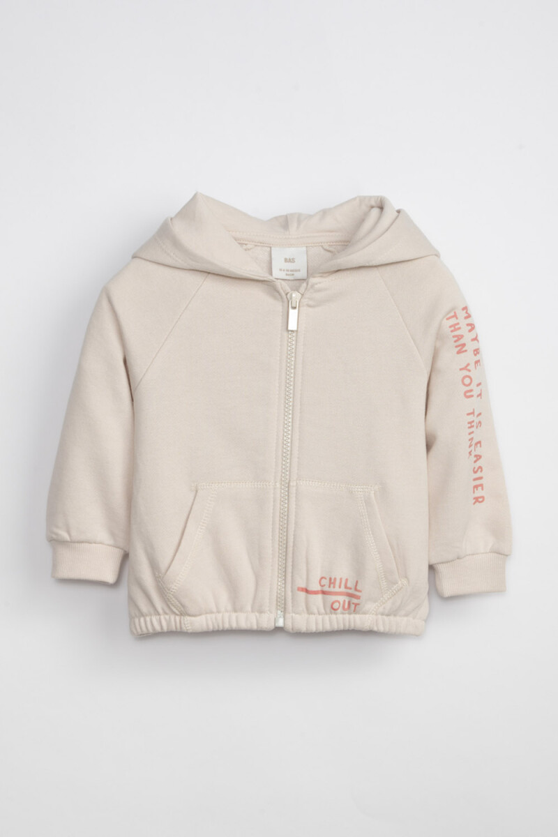 Campera deportiva estampa Chill Cruda