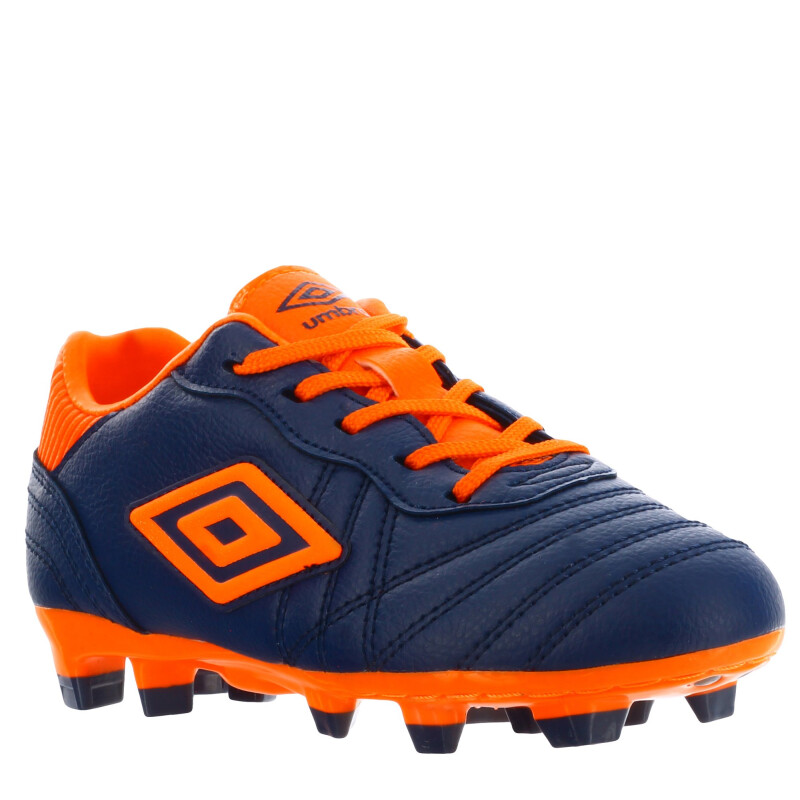 Championes de Fútbol 11 Infantiles Umbro Touch HG Azul Marino - Anaranjado