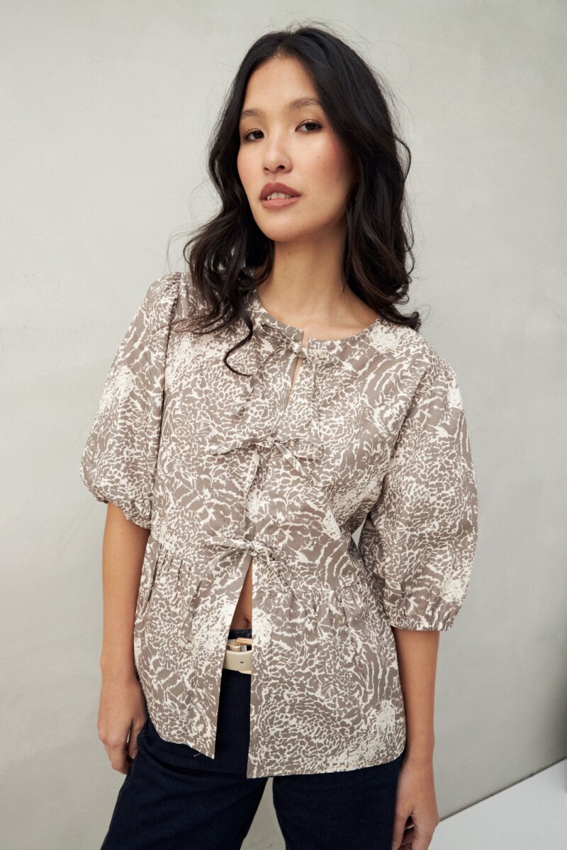 BLUSA WYNN PRINTED Animal Print