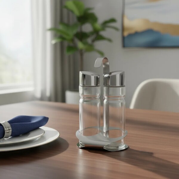 Aceitera/vinagrera con soporte 170 ml - F/SPS-11 Aceitera/vinagrera con soporte 170 ml - F/SPS-11