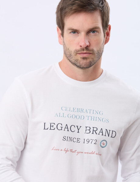 REMERA ESTAMPADA DE ALGODÓN Blanco