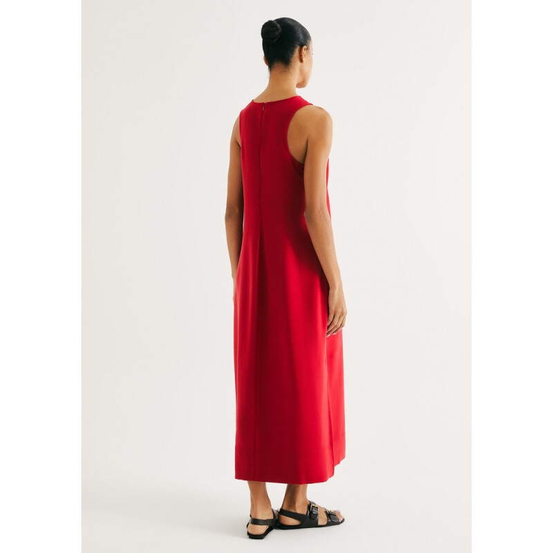 VESTIDO FEM VERMELHO MEDIO