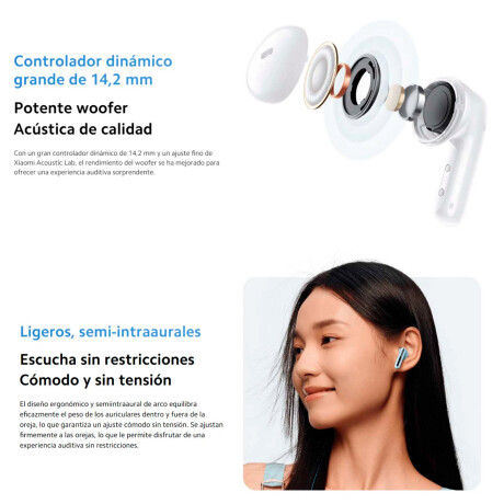 Auriculares Bluetooth Xiaomi Redmi Buds 6 Active con Estuche de Carga Negro