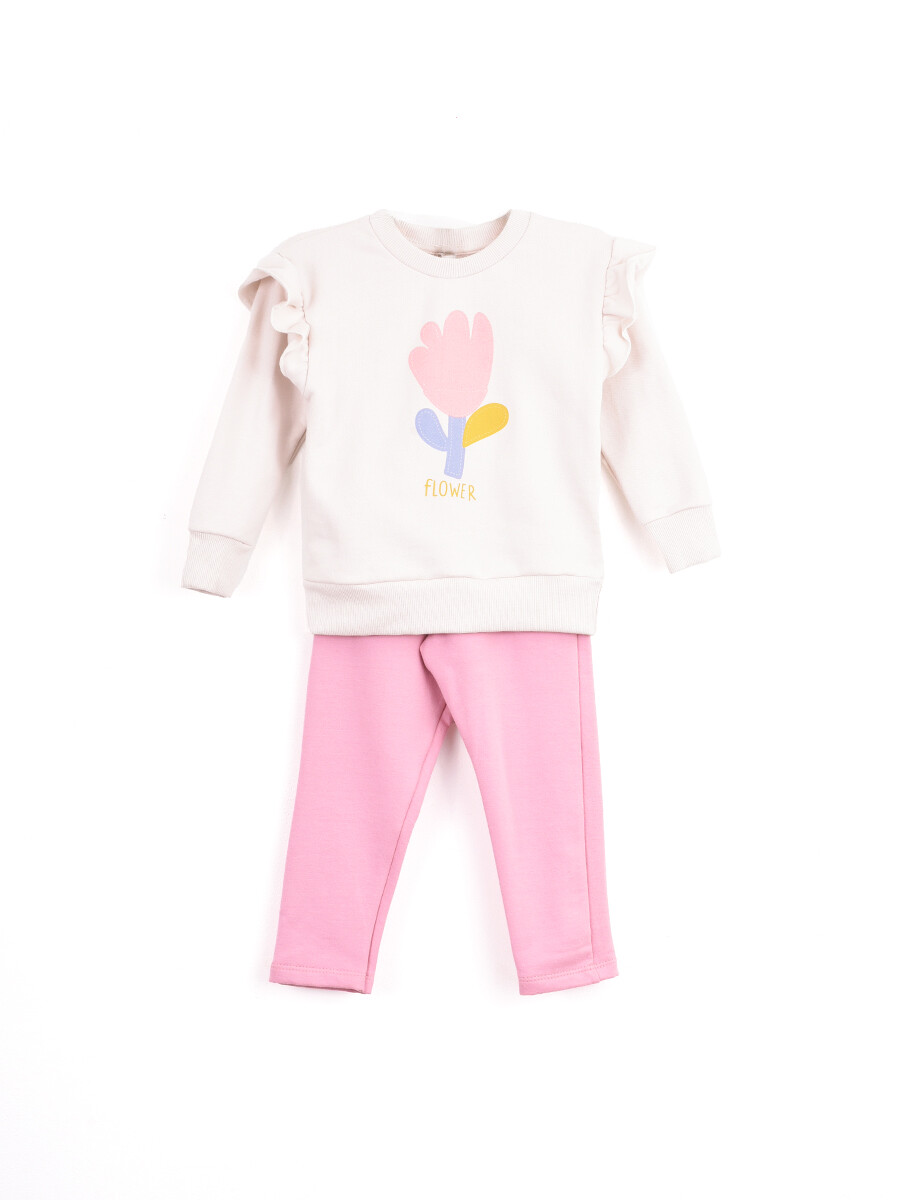 CONJUNTO SPARKLE - BEIGE CLARO 