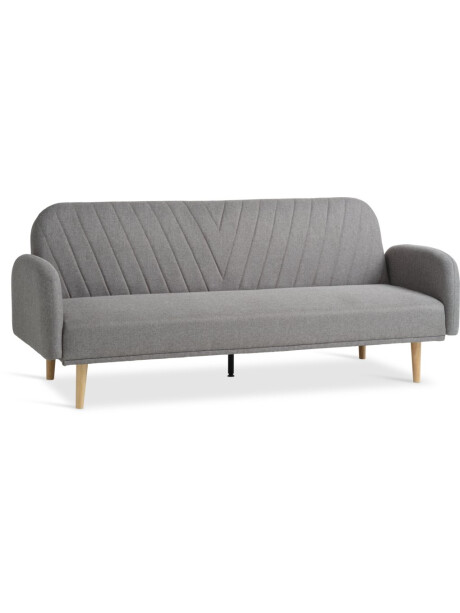 Sofá cama PARADIS 3 cuerpos tela gris claro Sofá cama PARADIS 3 cuerpos tela gris claro