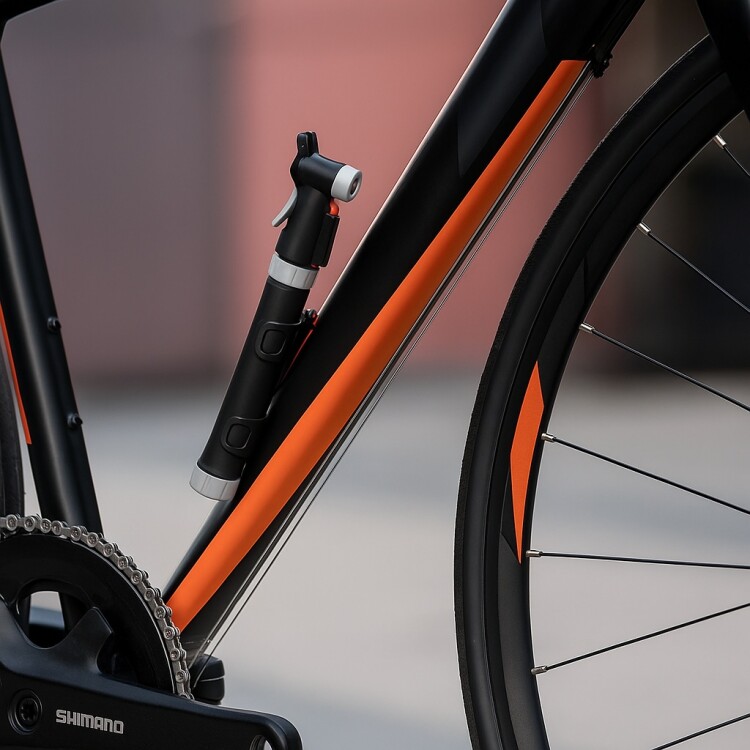 INFLADOR BICI DOBLE VIA NEGRO