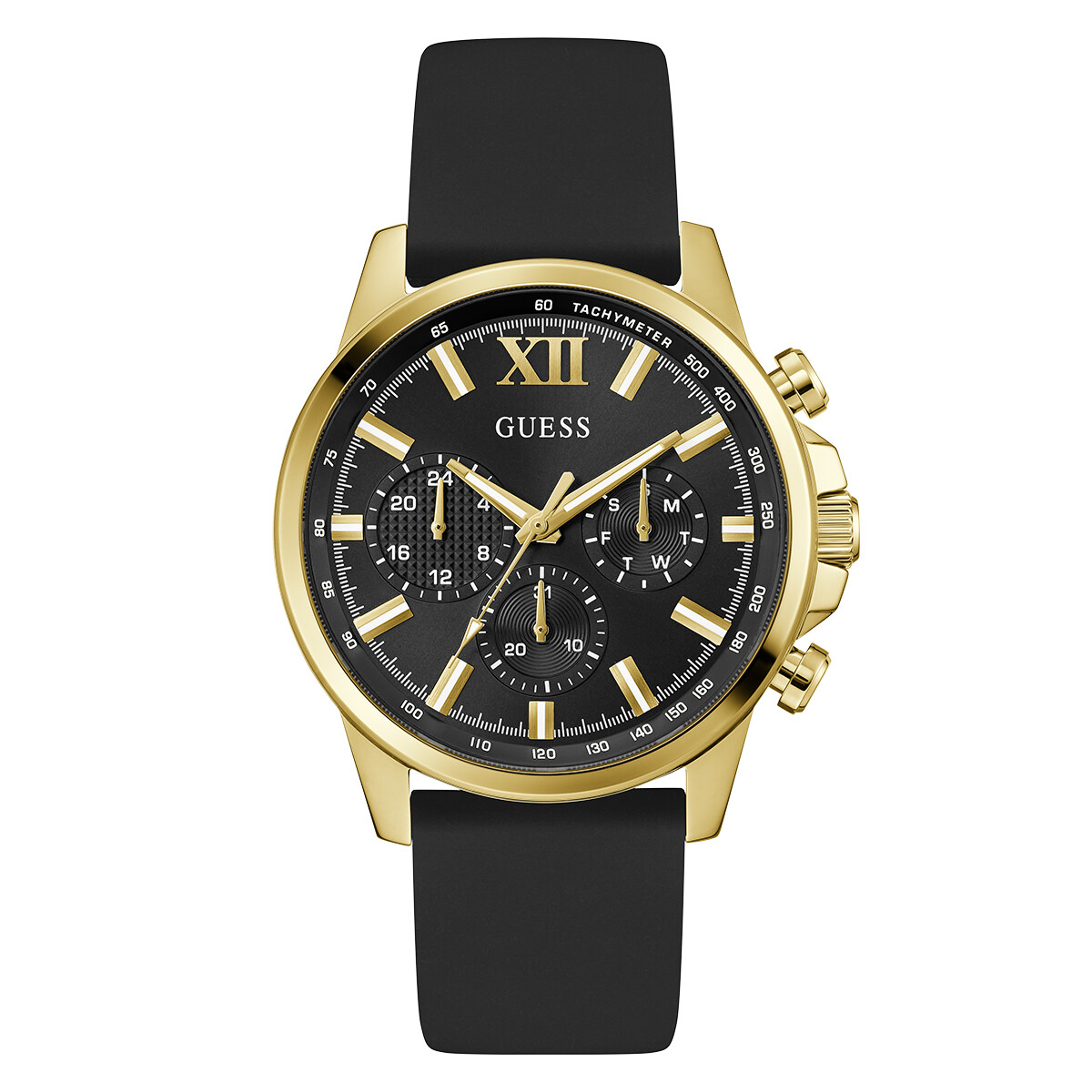 Reloj GUESS GW0913G2 en Silicona Negro Esfera 44mm 