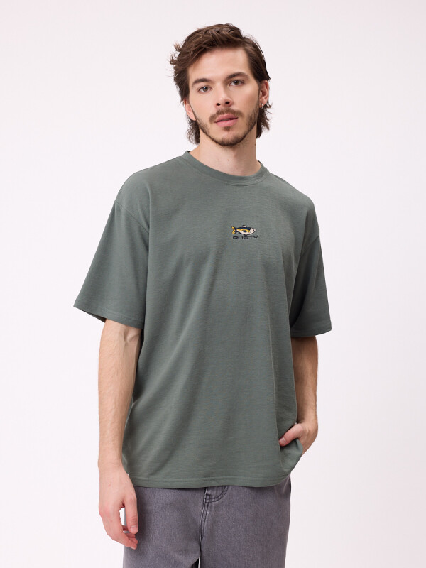 T-SHIRT WALTER RUSTY Verde Piedra