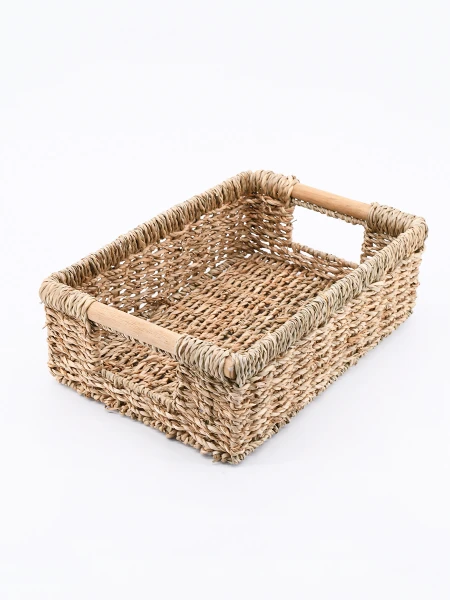 CESTO ORGANIZADOR TEJIDO BEIGE