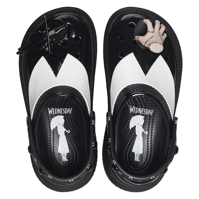 Crocs Wednesday Stomp Negro