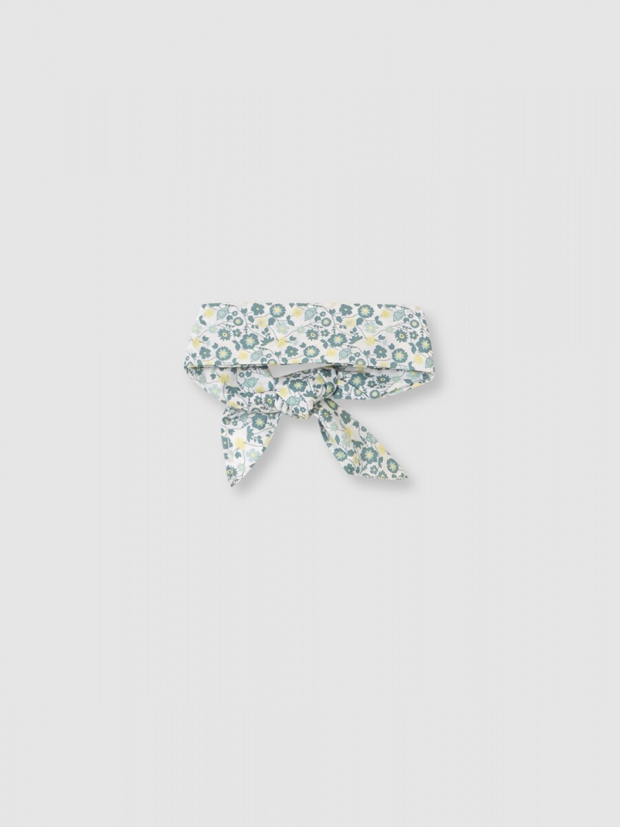 Fular Con Estampado Gris