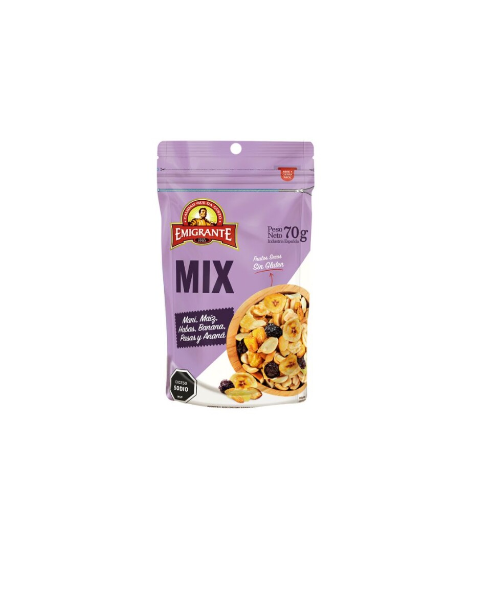 MIX DE MAIZ FRITO Y FRUTOS SECOS 70G 