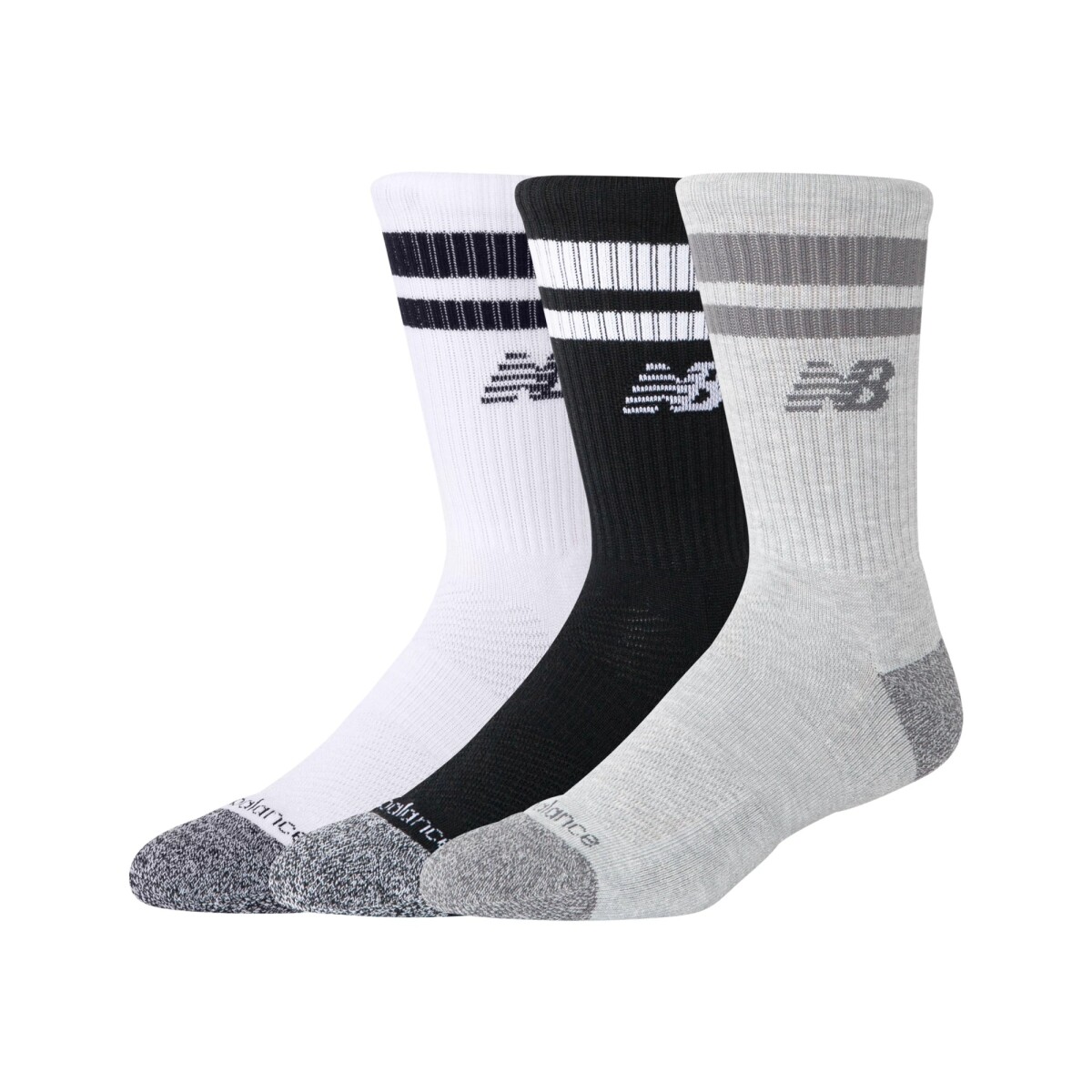 Medias New Balance Unisex - Striped Crew Socks - LAS35210AS - PRINT/PATTERN/MISC 