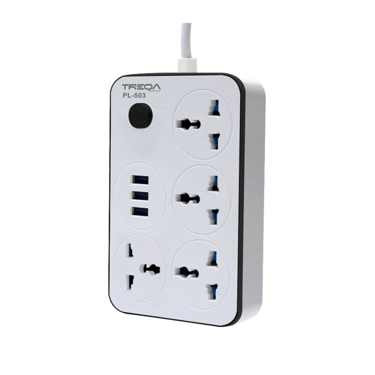 ADAPTADOR UNIVERSAL 3 USB + 4 CONECTORES 220V. 