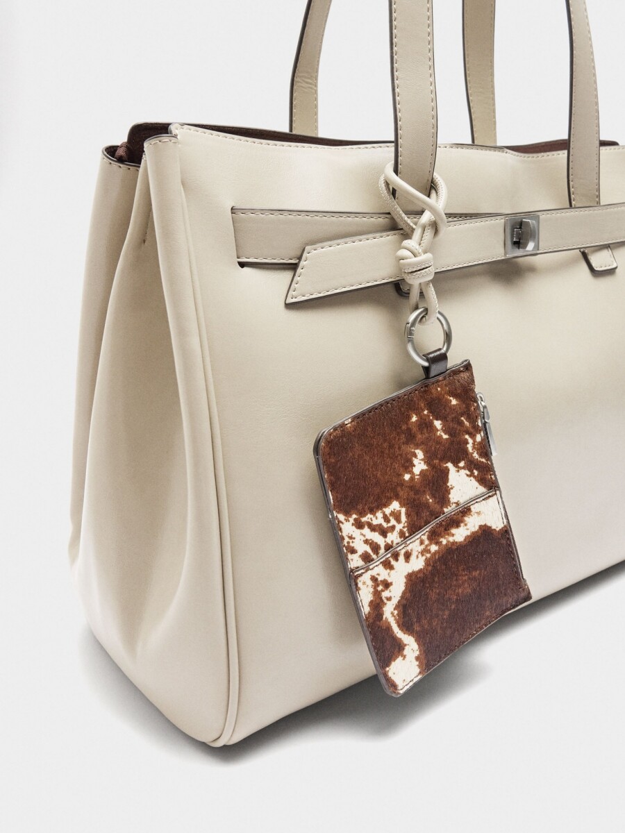 Bolso Para Portátil Con Colgante crudo