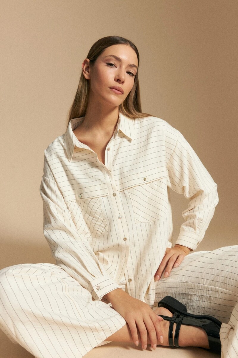 CAMISA ALLIE ORBITA - CRUDO 