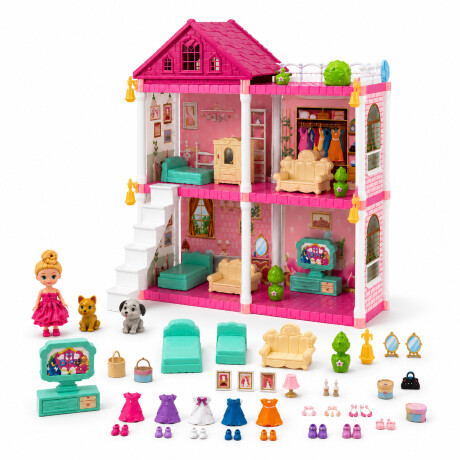 Casa Muñecas Infantil Juguete De Rol Vestidor Princesa Casa Muñecas Infantil Juguete De Rol Vestidor Princesa