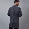 Tapado de lana Gris espigado