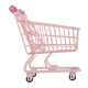Mini carrito de compras rosa