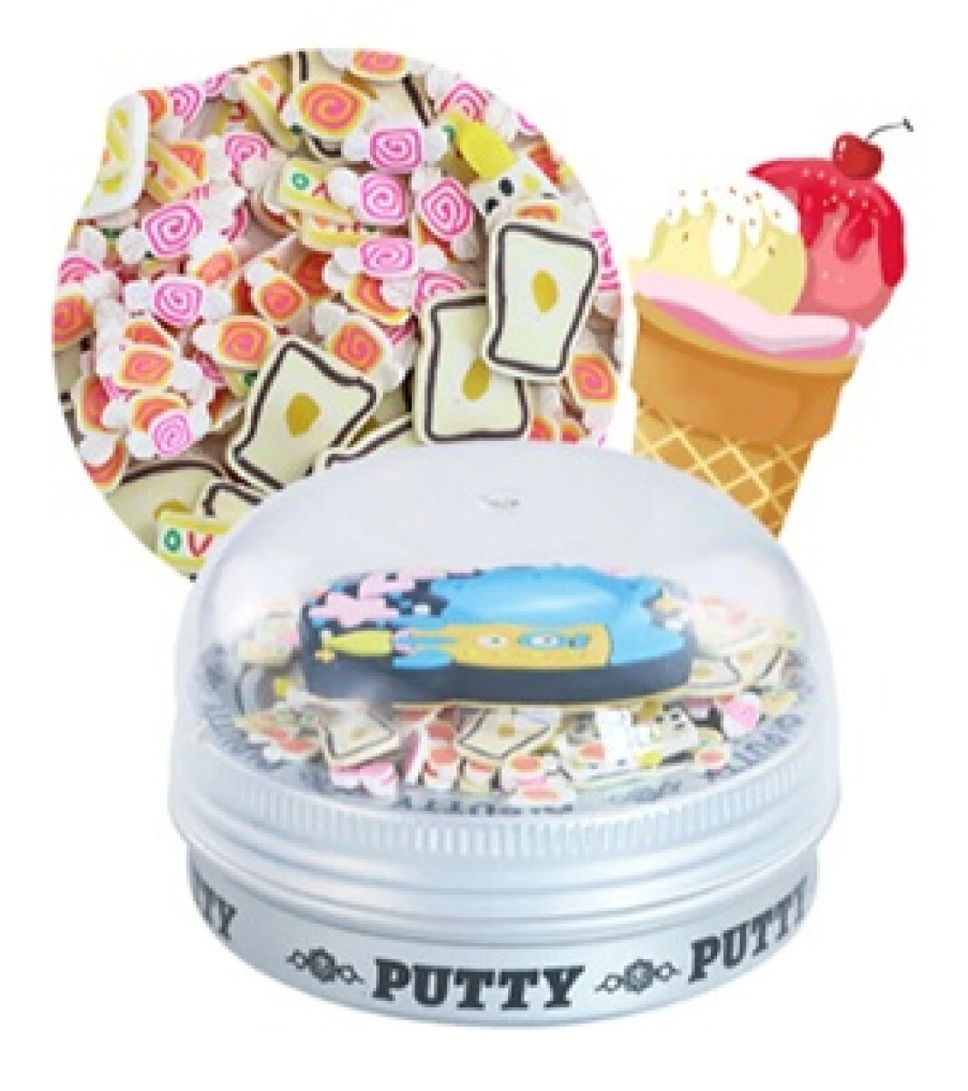 SLIME SCENTED PUTTY - ICE CREAM 