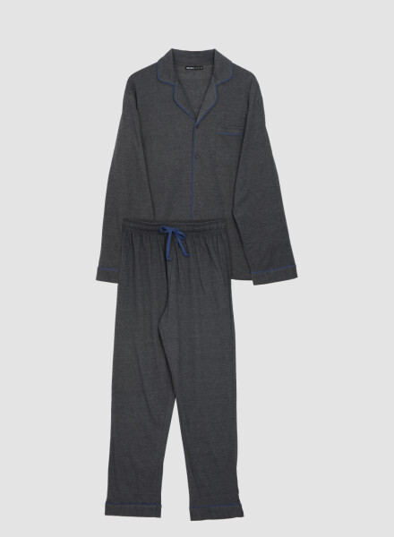 Pijama hombre americano Gris melange