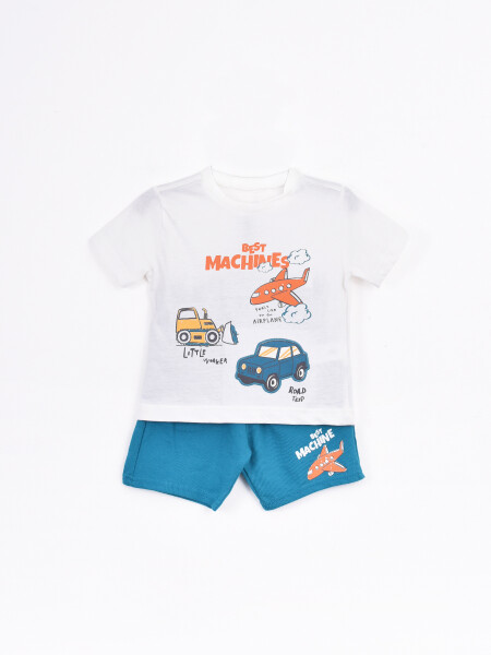REMERA + SHORT CONJUNTO AZUL