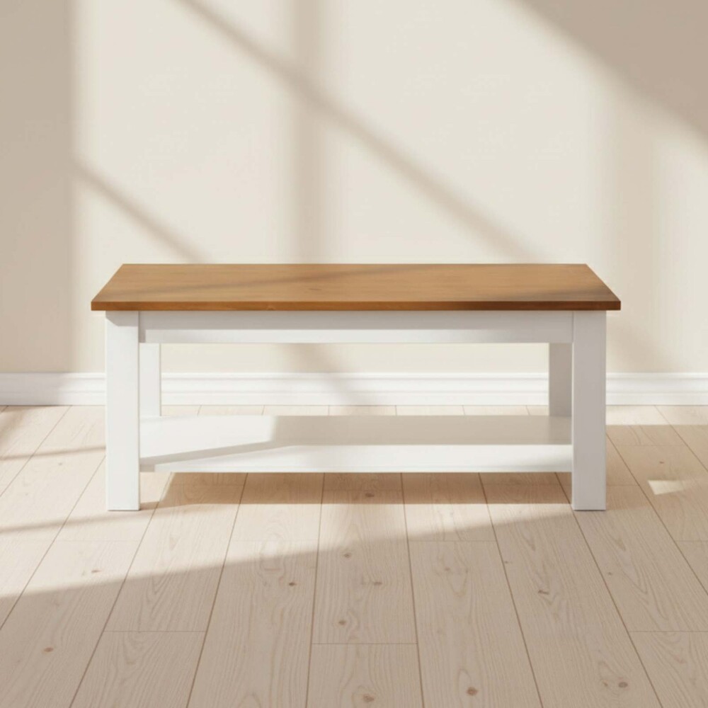 MESA RATONA CENTRAL MADERA BLANCO AGATA BCO/NAT
