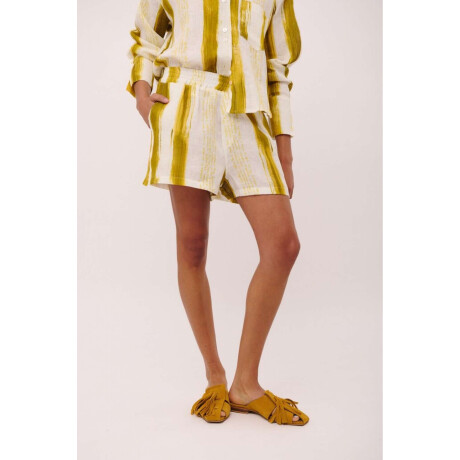 SHORT PERA PRINT Pistacho