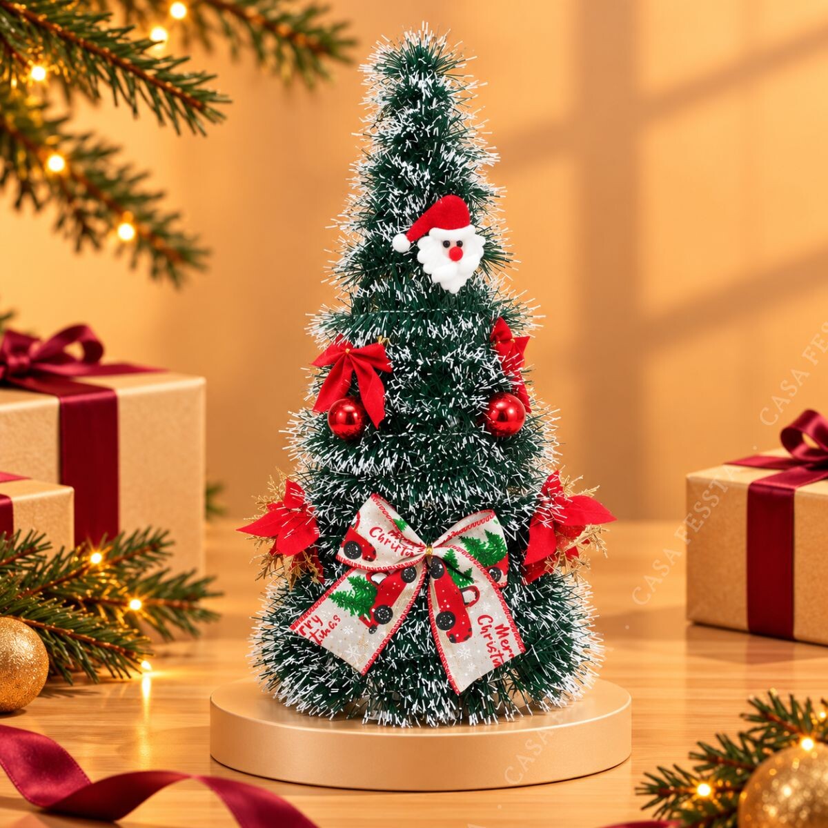 Árbol de navidad decorado 