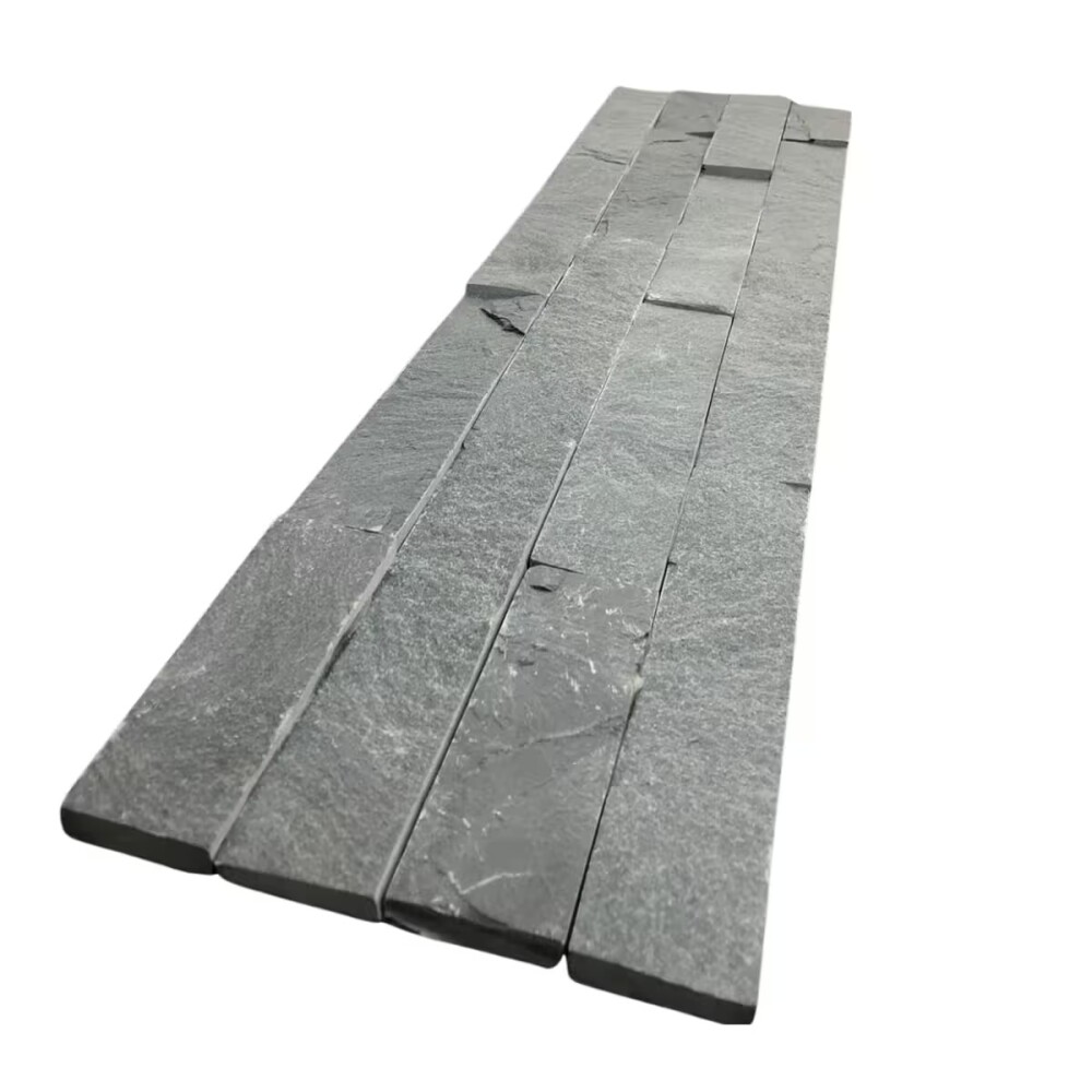 Piedra natural Black para pared 15x60 cm Mate Piedra Natural Black Para Pared 15x60 Cm Mate