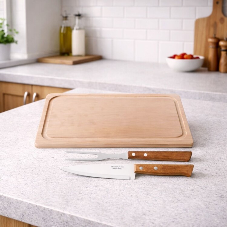 KIT ASADO TRAMONTINA 3 PIEZAS KIT ASADO TRAMONTINA 3 PIEZAS