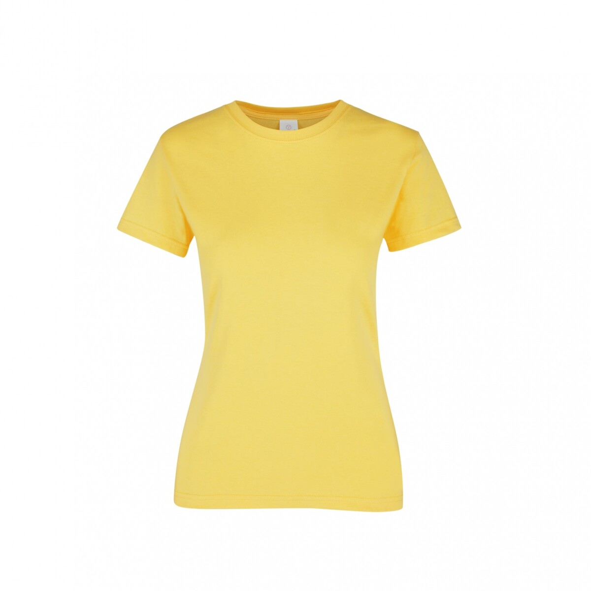Camiseta a la base dama - Amarillo canario 