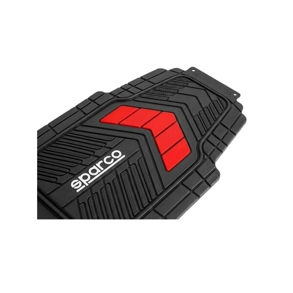 Juego De Alfombras De Tres Piezas Sparco Color Rojo Juego De Alfombras De Tres Piezas Sparco Color Rojo