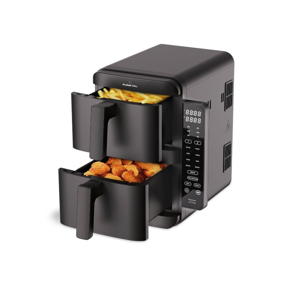 Freidora sin aceite doble digital - Capacidad 8L - Punktal Freidora sin aceite doble digital - Capacidad 8L - Punktal