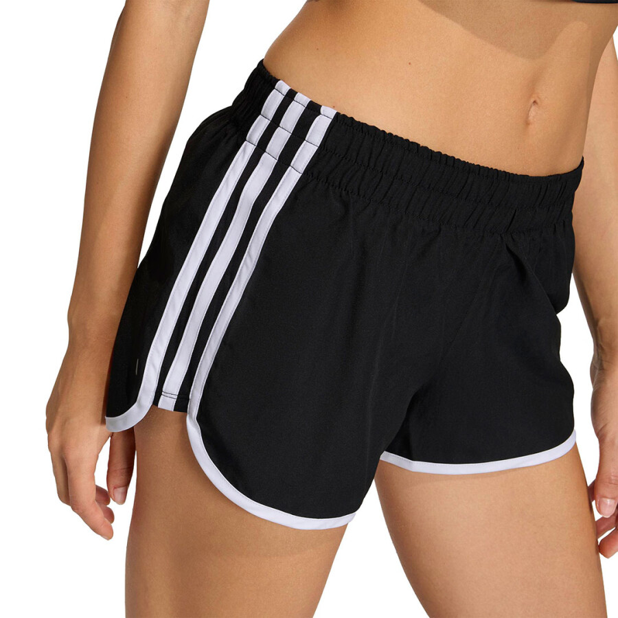 Short de Mujer Adidas Running Adi365 M20 Negro - Blanco