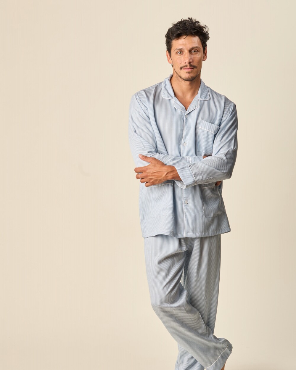 Pijama Algodón Celeste Fantasia