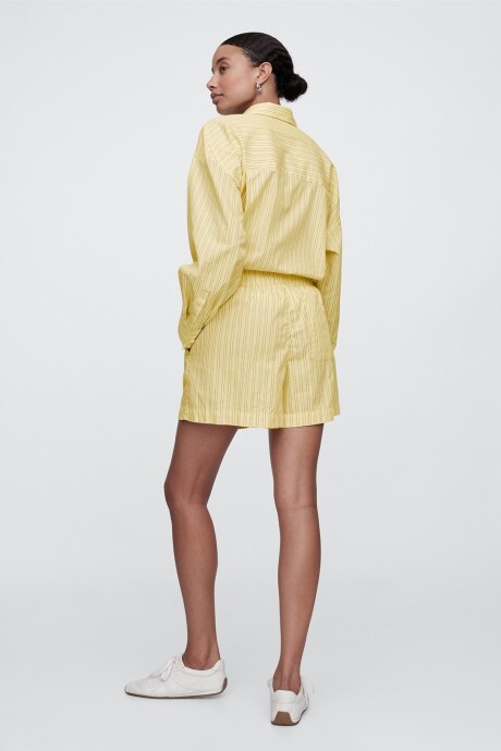 Short A Rayas Mujer Yellow Stripe