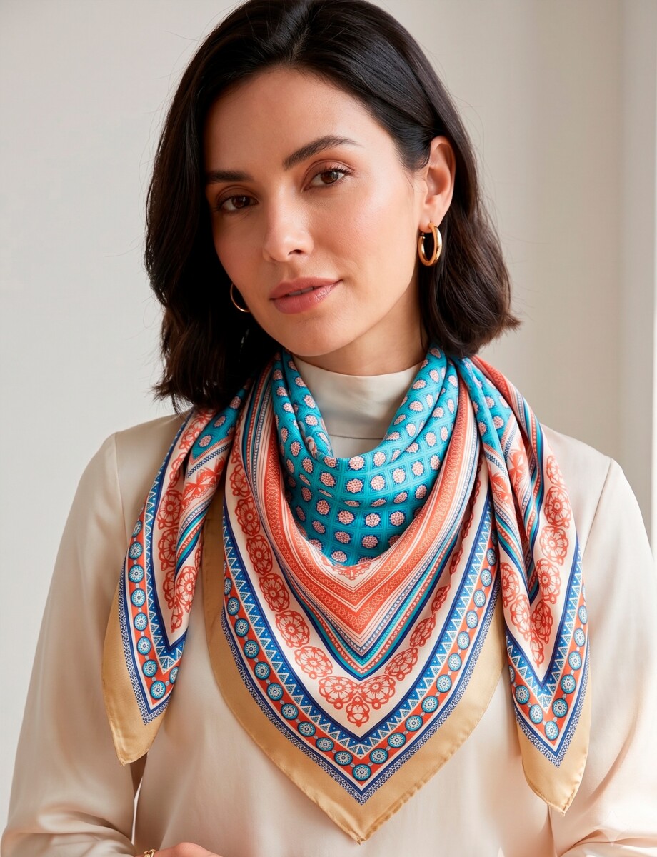 Pañuelo Boho - Beige/multi 